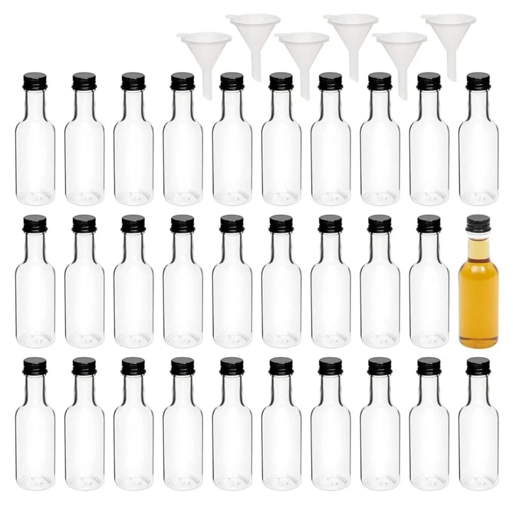 30 Small bottles for filling 5 funnels